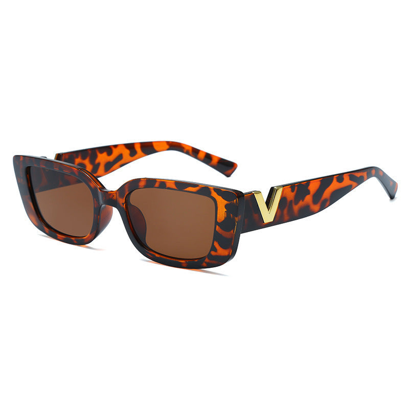 Square-rimmed Glasses White Frame Sunglasses