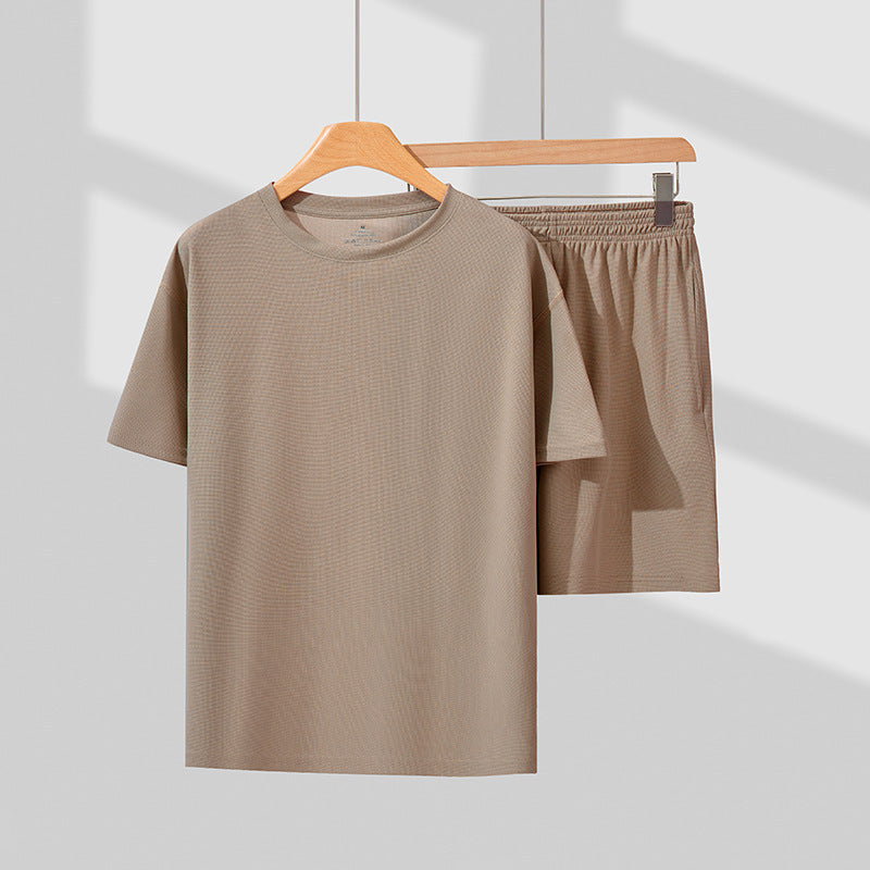 Unisex Summer Casual Two-Piece Set – Short-Sleeve Shirt & Shorts Loungewear