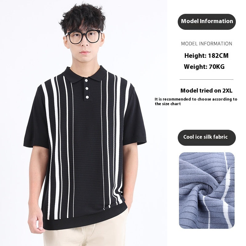 EALMOCN® Cool Ice Silk Polo Shirt – Summer Style Redefined