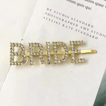 Fashion girls silver plated English alphabet clips trend hair accessories side clips hairpin