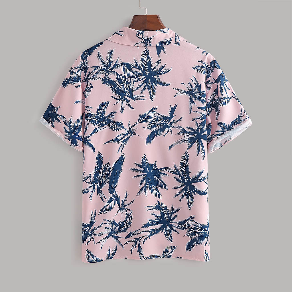 Men's Floral Print Co-ord Set – Summer Beach Shirt & Shorts Outfit, Vacation Style