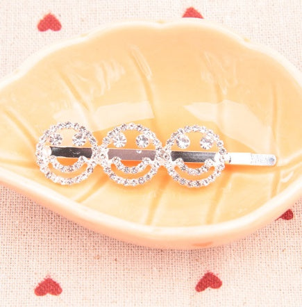 Fashion girls silver plated English alphabet clips trend hair accessories side clips hairpin