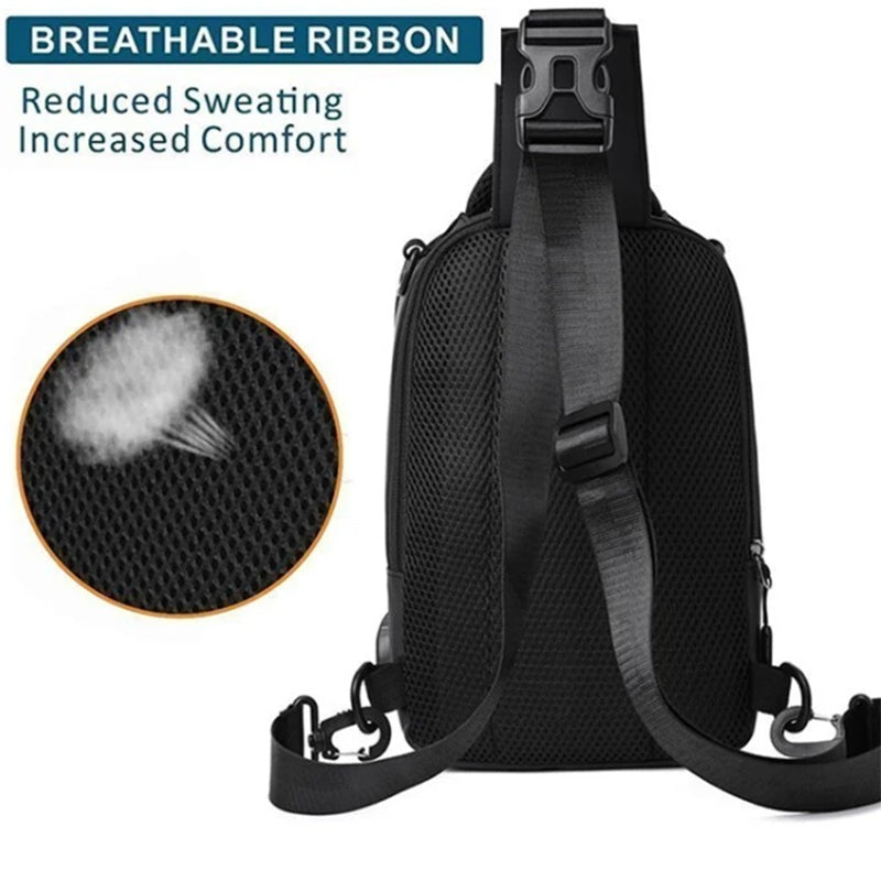 Men’s Waterproof Nylon Sling Backpack – Smart, Stylish & Functional