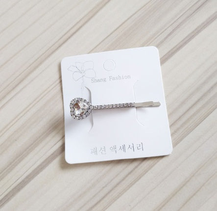 Fashion girls silver plated English alphabet clips trend hair accessories side clips hairpin