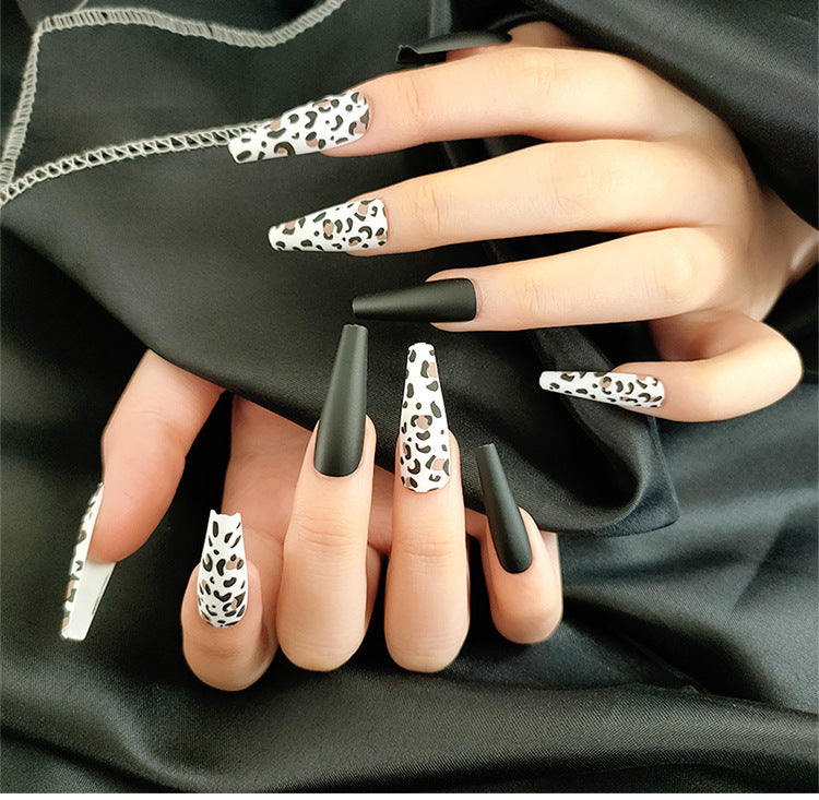 Long Ballet Nails With Flat And Pointed Water Droplets Fake Nails