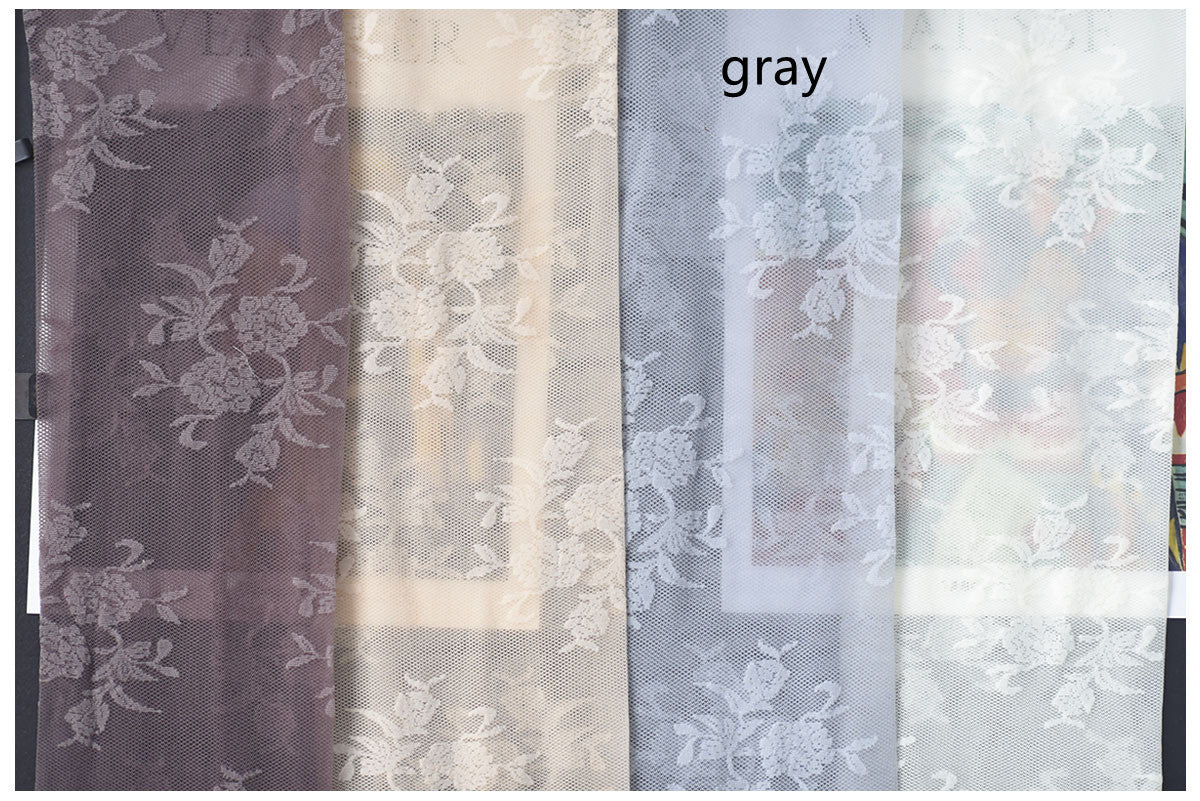 Retro Lace Rose Flower Embroidery Ultra-Thin Dark PatternFemale Summer Sweet Court Lolita White StockingsPantyhose