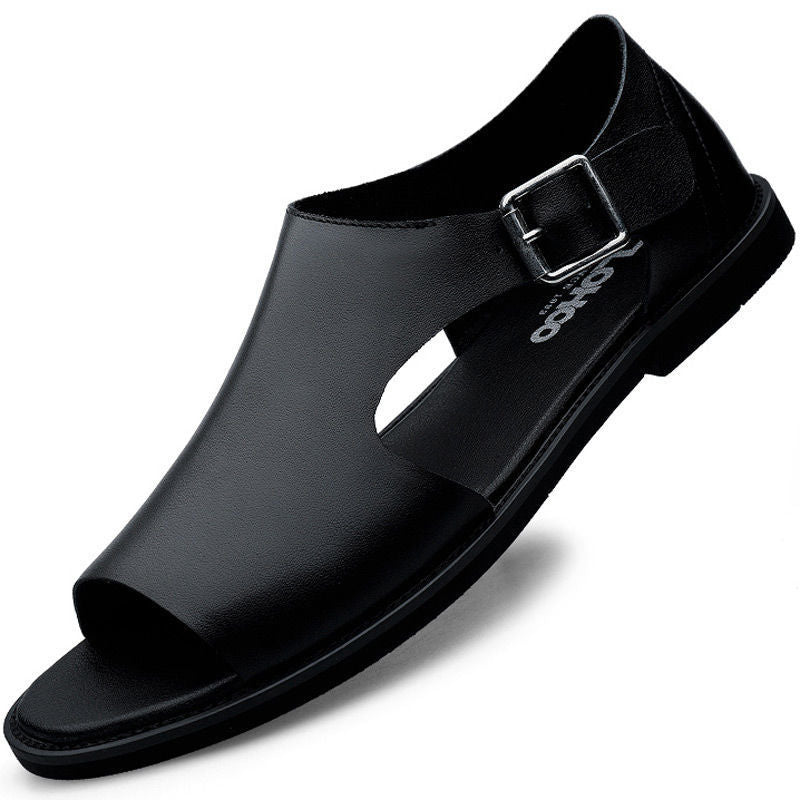 Men's Top Layer Cowhide Business Casual Sandals
