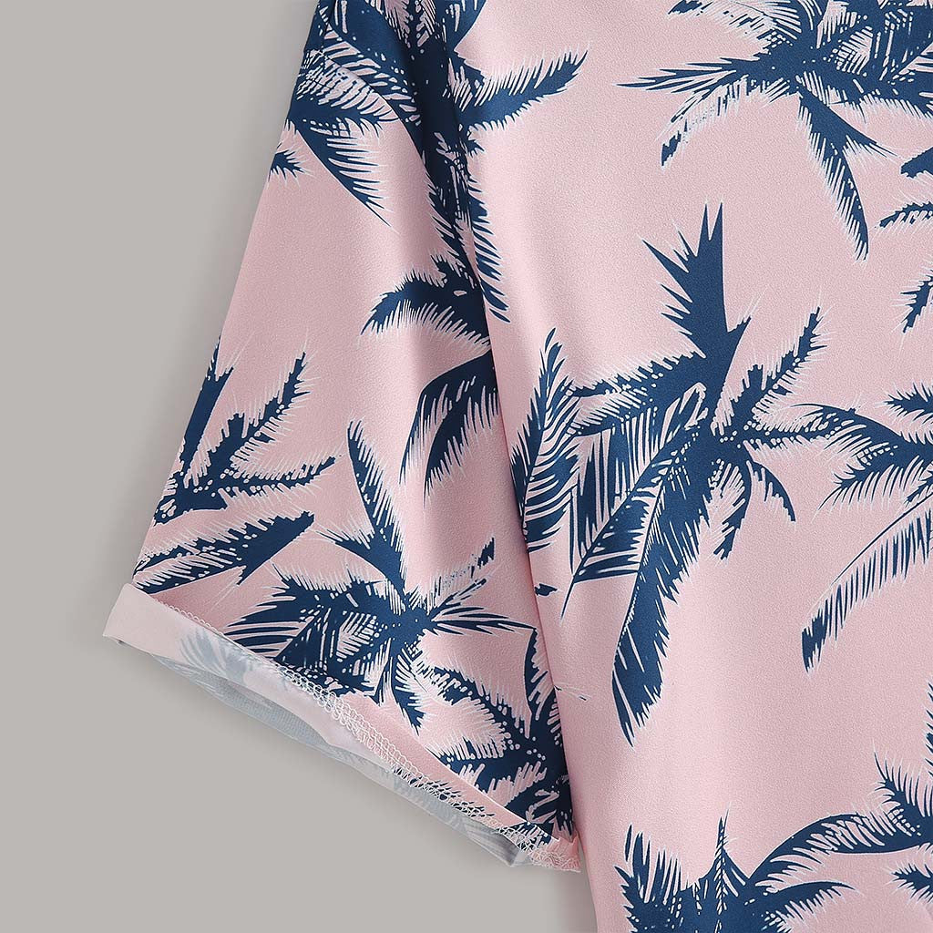 Men's Floral Print Co-ord Set – Summer Beach Shirt & Shorts Outfit, Vacation Style