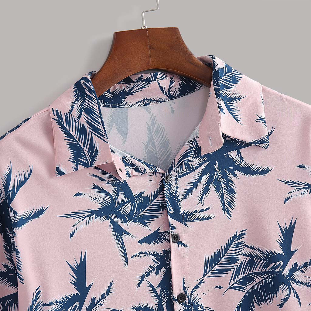 Men's Floral Print Co-ord Set – Summer Beach Shirt & Shorts Outfit, Vacation Style