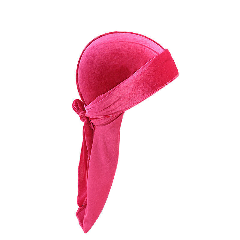 European And American Popular Korean Velvet Long Tail Pirate Hat