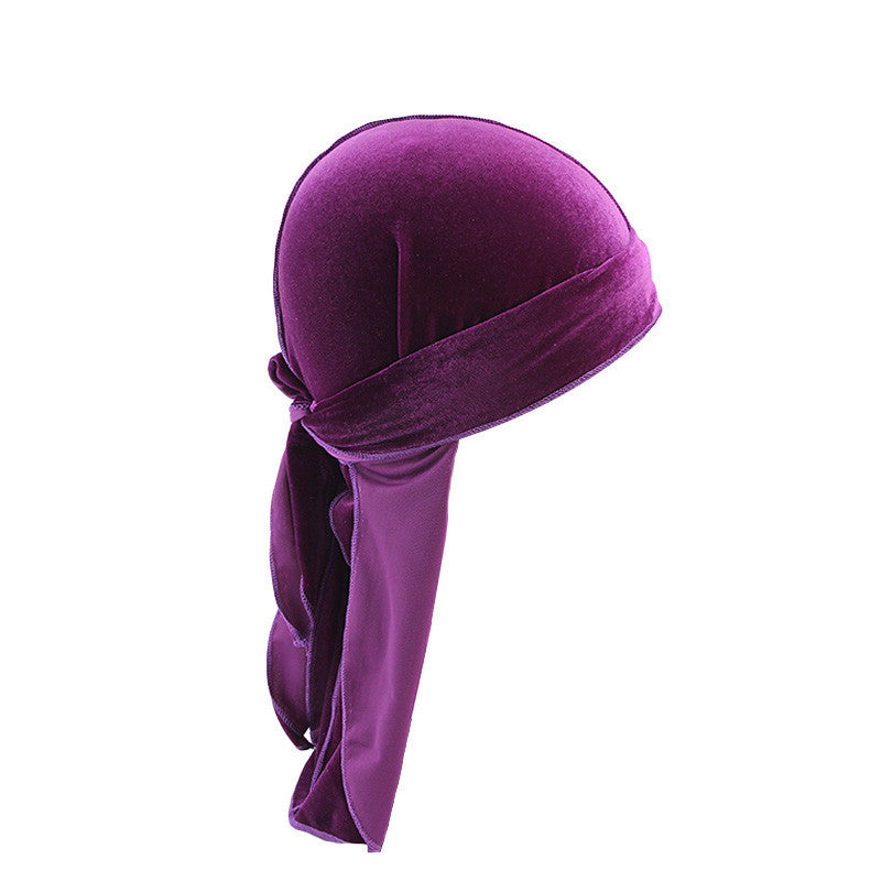 European And American Popular Korean Velvet Long Tail Pirate Hat