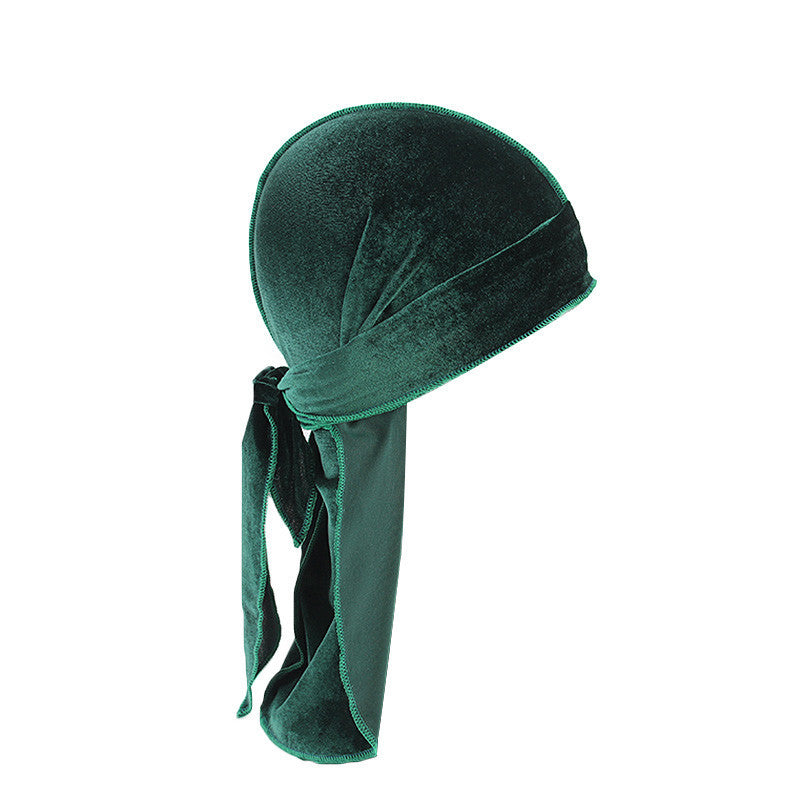 European And American Popular Korean Velvet Long Tail Pirate Hat