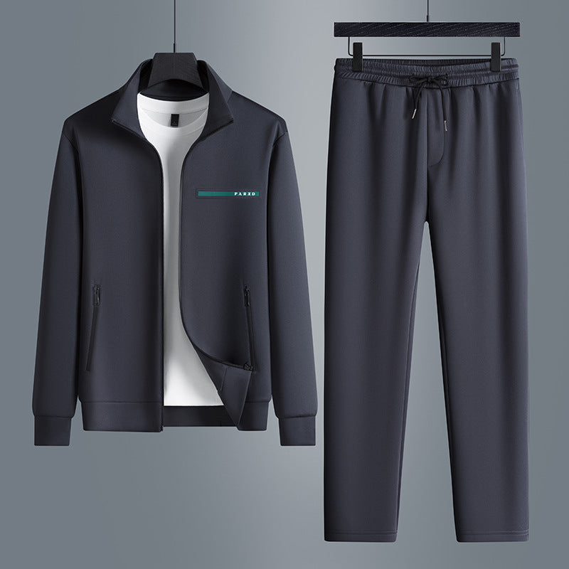 Men’s High-End Two-Piece Long Sleeve Tracksuit – Stylish Casual Sportswear Set