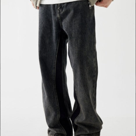 WEILA High-Street Loose Fit Straight Jeans – American Streetwear Essential