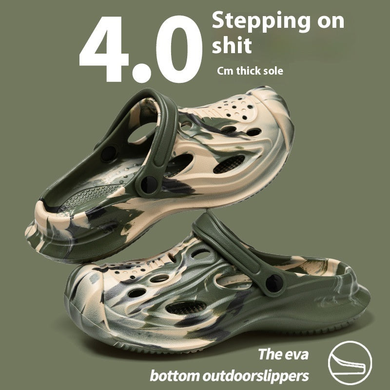 Men’s Outdoor Non-Slip Color-Matching Sandals – Stylish & Traction-Ready