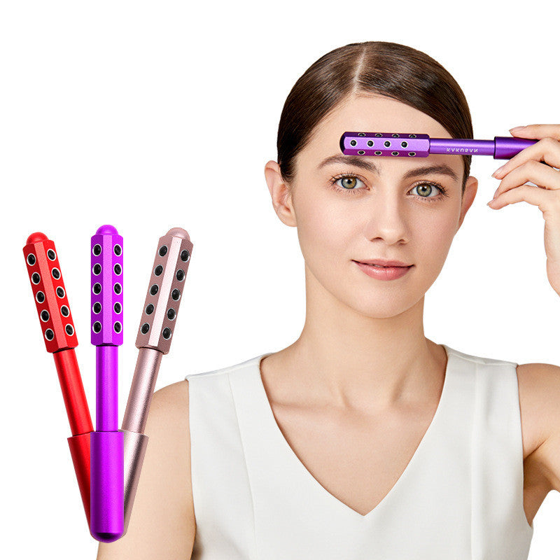 30‑Stone Germanium Beauty Stick Facial Roller – Anti‑Wrinkle Face Lift & Lymph‑Drainage Massage Wand