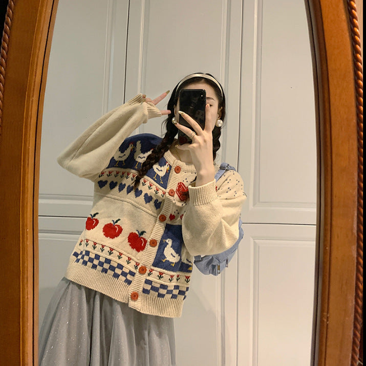 Soft wind knitted cardigan