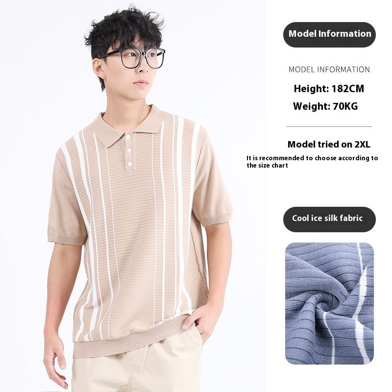EALMOCN® Cool Ice Silk Polo Shirt – Summer Style Redefined