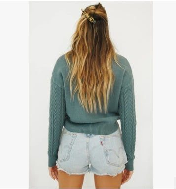 Simplee O-neck knitted women pullover sweater Autumn winter