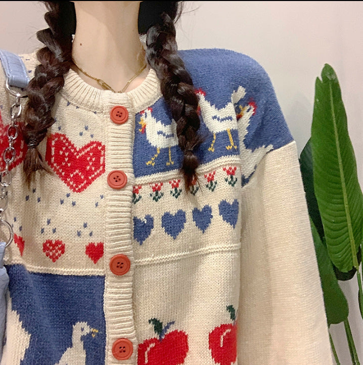 Soft wind knitted cardigan