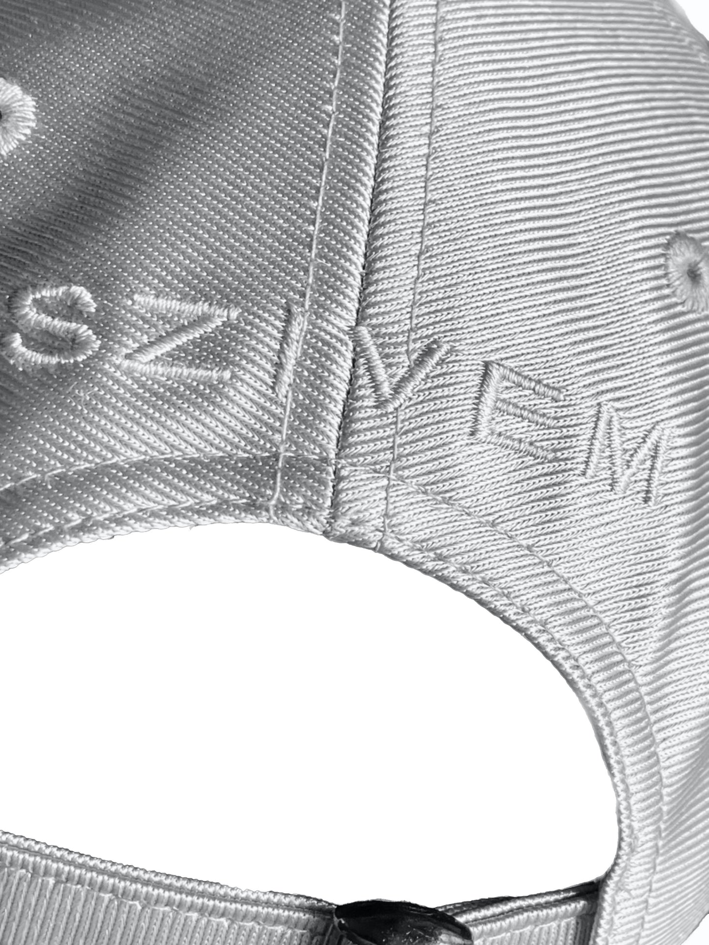 Silver Embroidered Duckbill Cap