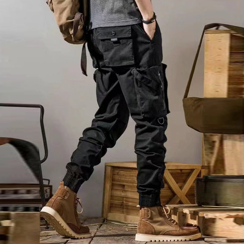 American Workwear Functional Tactical Pants for Men – Straight Fit Outdoor Casual Wear