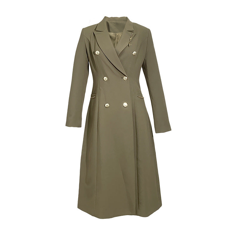 Fashion Trench Coat Women's Design Mid-length