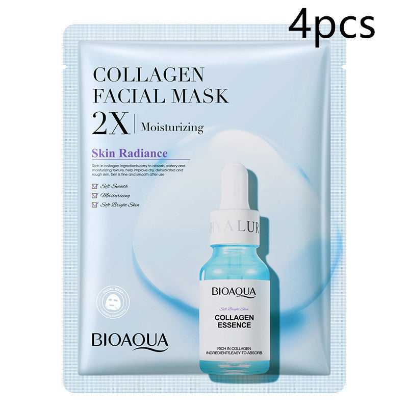 Collagen Face Mask – Moisturizing & Firming Sheet Mask with Hyaluronic Acid