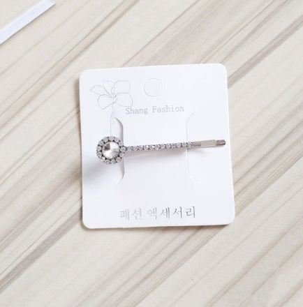 Fashion girls silver plated English alphabet clips trend hair accessories side clips hairpin