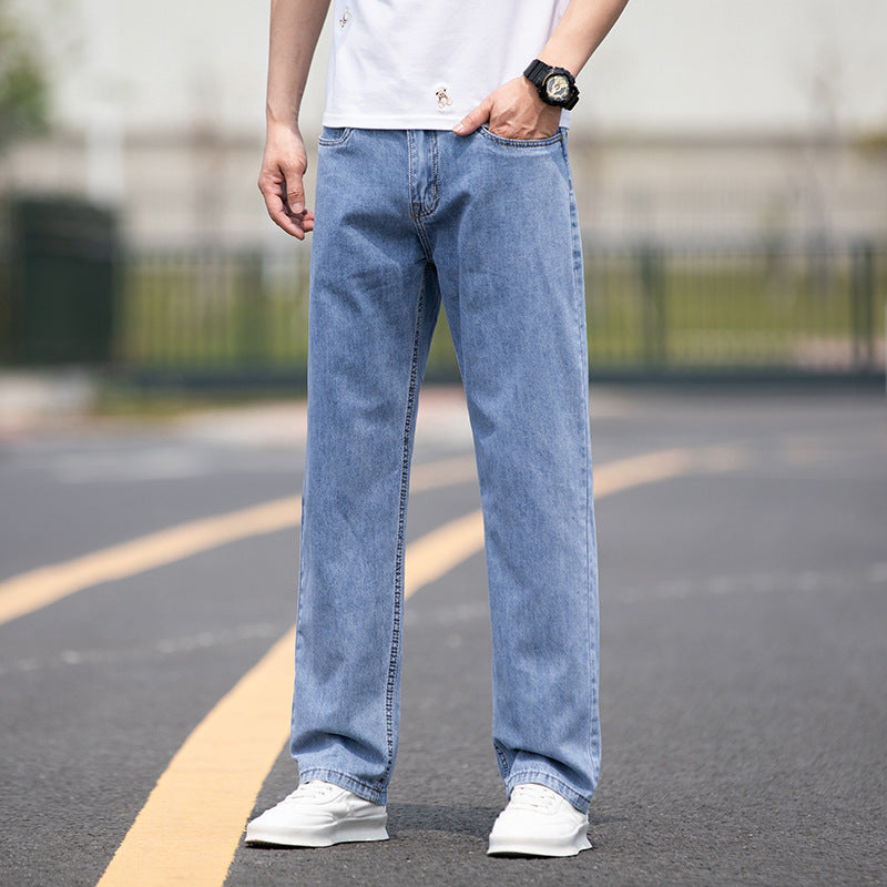 Oversized Streetwear Trousers – Loose Straight Fit Casual Pants for Men