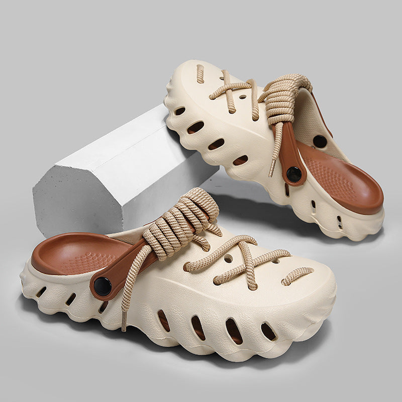 Hole Shoes Men's Summer Outdoor Non-slip xShit Feeling Beach Outdoor Sports Driving Dual-use