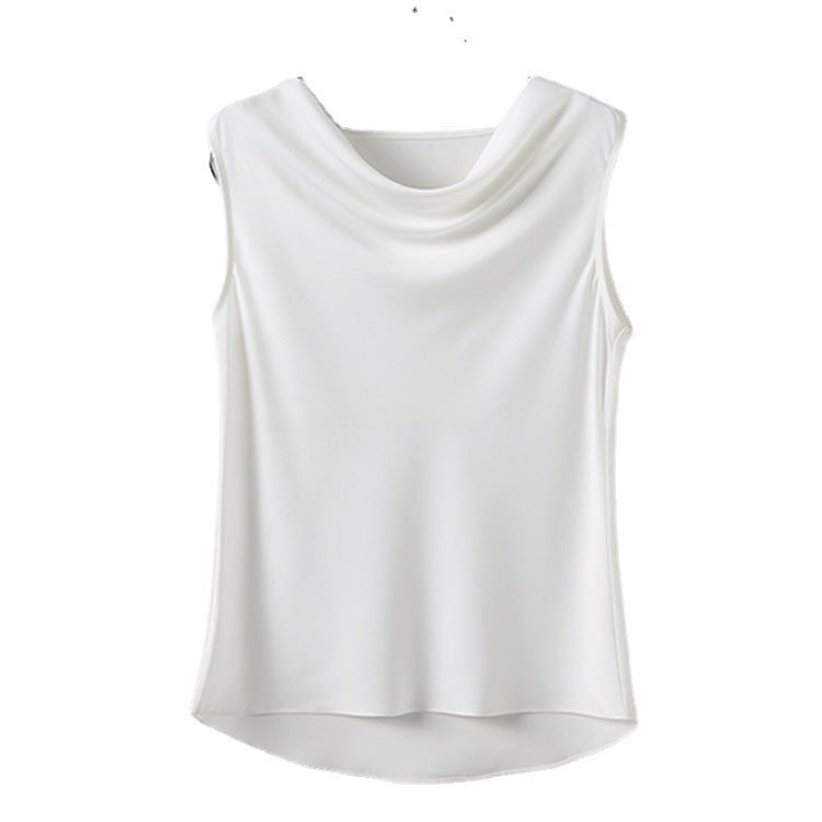 Female High Elastic Satin Hot Girl Sexy Top Base