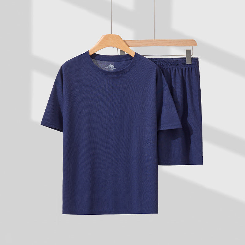Unisex Summer Casual Two-Piece Set – Short-Sleeve Shirt & Shorts Loungewear