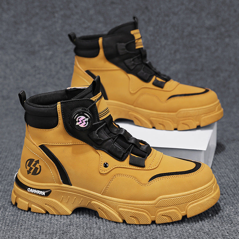 Men’s Outdoor Sports PU Leather Worker Boots