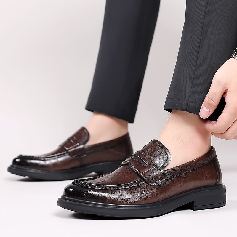 Men’s All-Match Breathable British Casual Leather Shoes