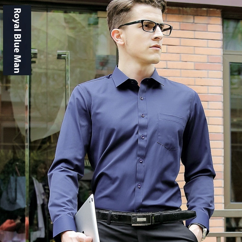 Unisex Slim-Fit Long-Sleeve Business Shirt – Matching Men's & Women's Style
