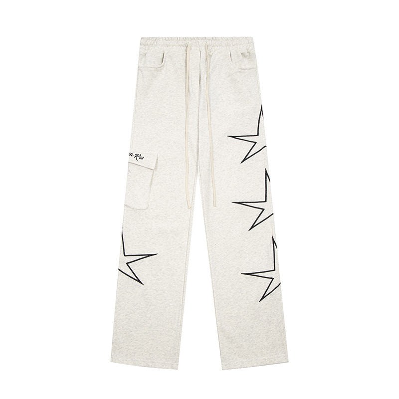 Street Five-star Wide Leg Pants Male
