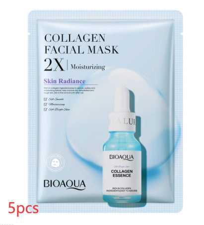 Collagen Face Mask – Moisturizing & Firming Sheet Mask with Hyaluronic Acid