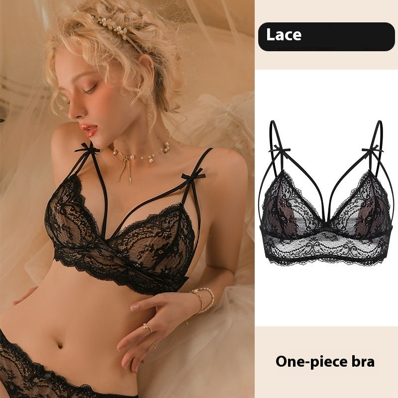 Sexy Comfortable Underwear Push Up Small Size Pure Desire Lace Bra Suit