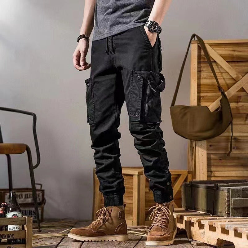 American Workwear Functional Tactical Pants for Men – Straight Fit Outdoor Casual Wear