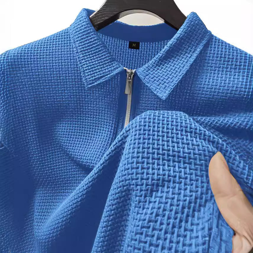 Men’s Stretch Nylon Breathable Casual Top – Lightweight & Flexible Comfort