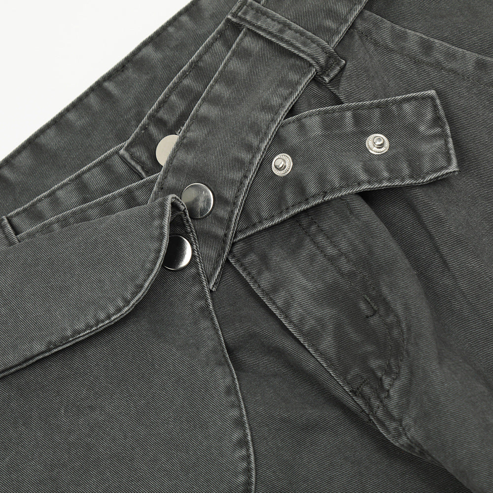 Men’s Loose Fit Tactical Denim Trousers – Rugged Outdoor-Ready Jeans