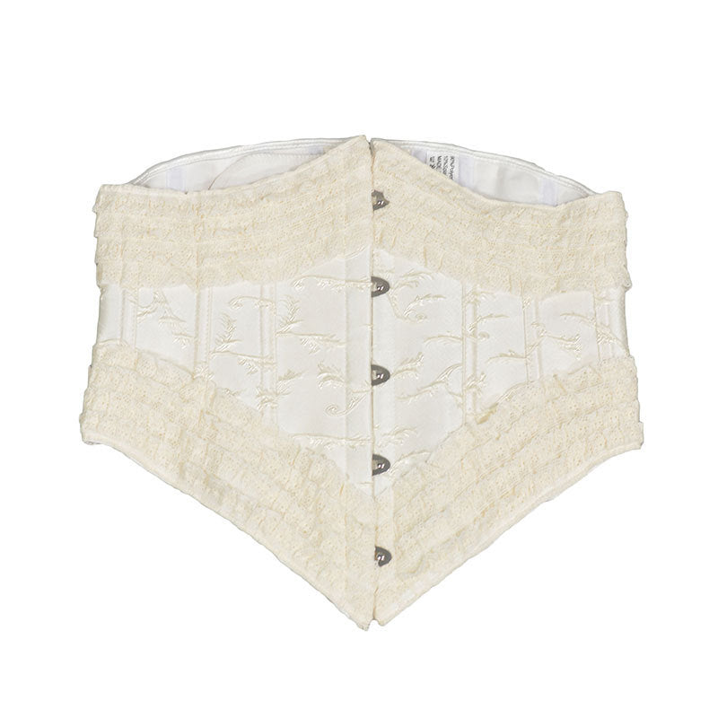 30cm Long 5-button Fishbone Lolita Lace Waist Seal