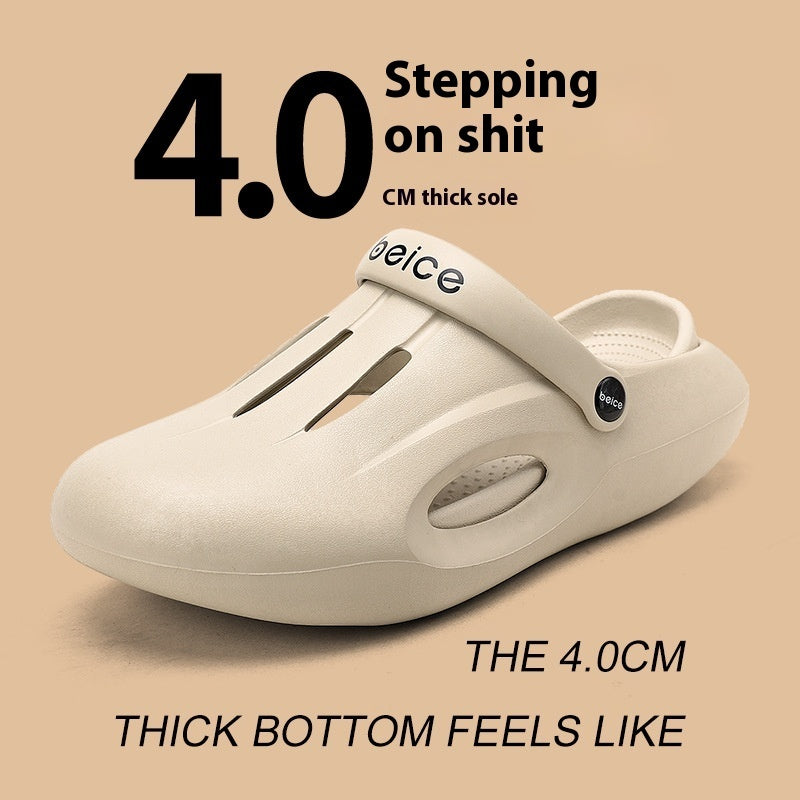 Men’s Lightweight Non-Slip Deodorant Sandals – Thick-Sole Summer Beach Slides