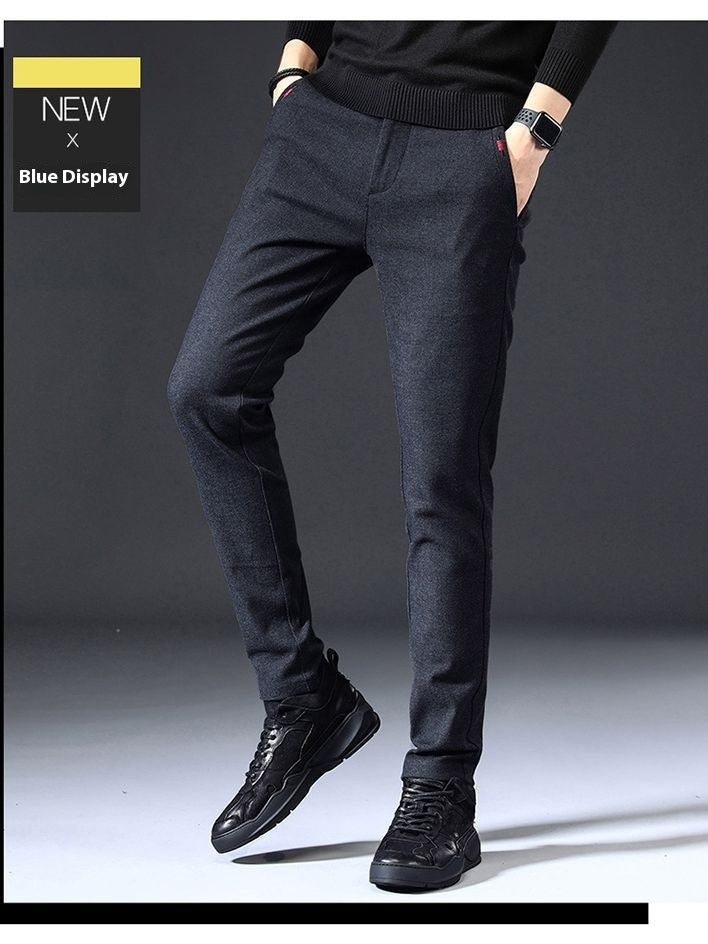 Autumn Brushed Men’s Business Pants – Slim Fit & Comfortable Straight Trousers | NYLIXA