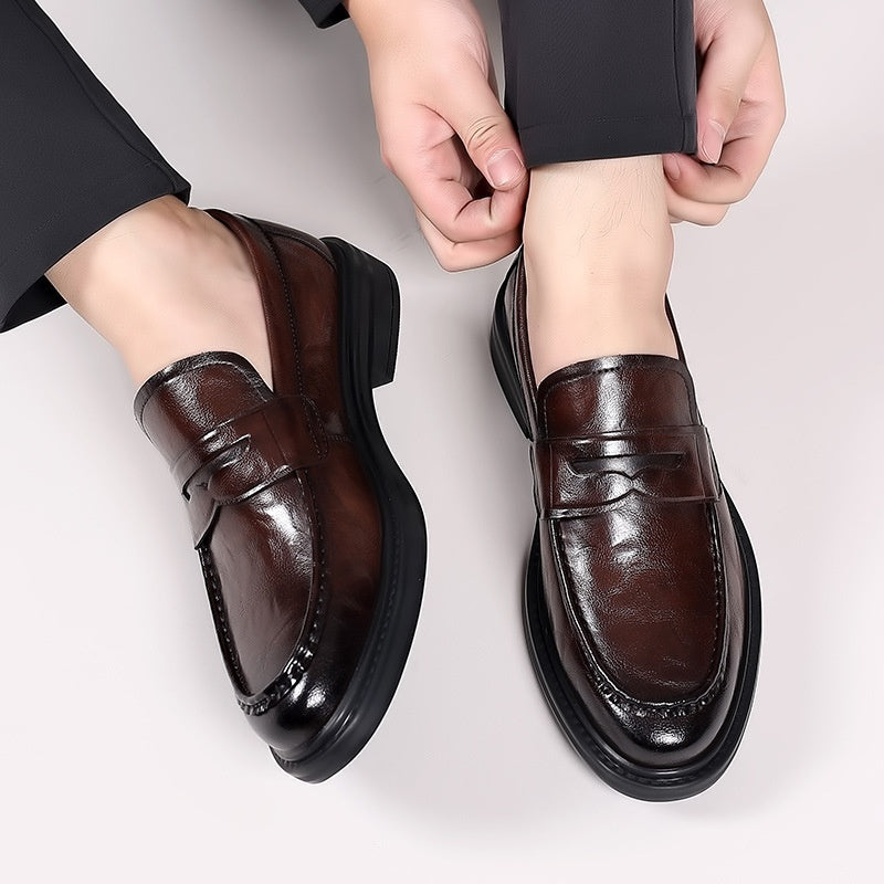 Men’s All-Match Breathable British Casual Leather Shoes