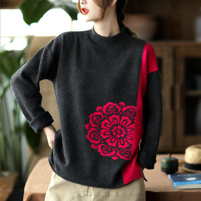 Loose Casual Slimming Top Women's Clothing