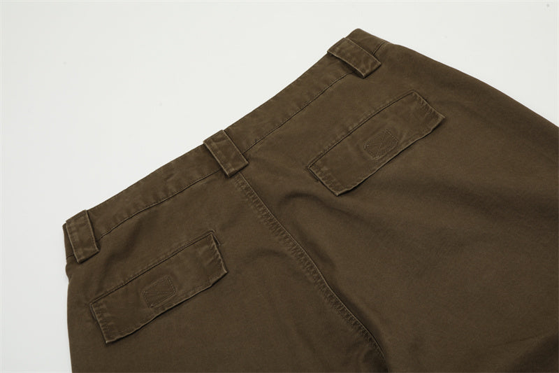Men’s Vintage Wash Loose Straight-Leg Pants – Retro Streetwear Comfort