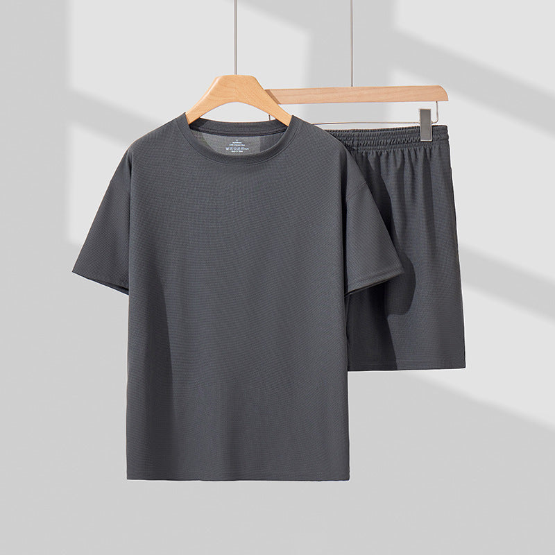 Unisex Summer Casual Two-Piece Set – Short-Sleeve Shirt & Shorts Loungewear