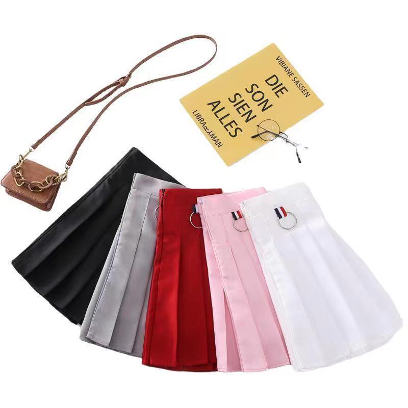 Trendy Street Pleated Mini Skirt with Safety Shorts